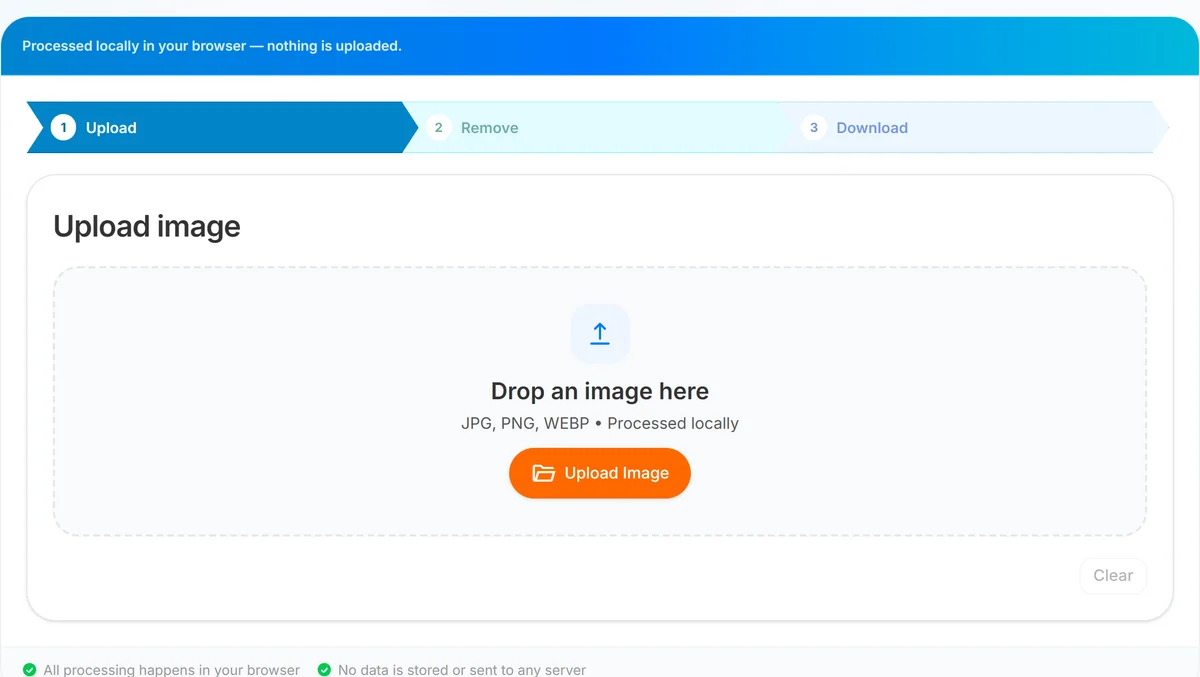 Background remover interface showing an original image and a transparent PNG cutout preview
