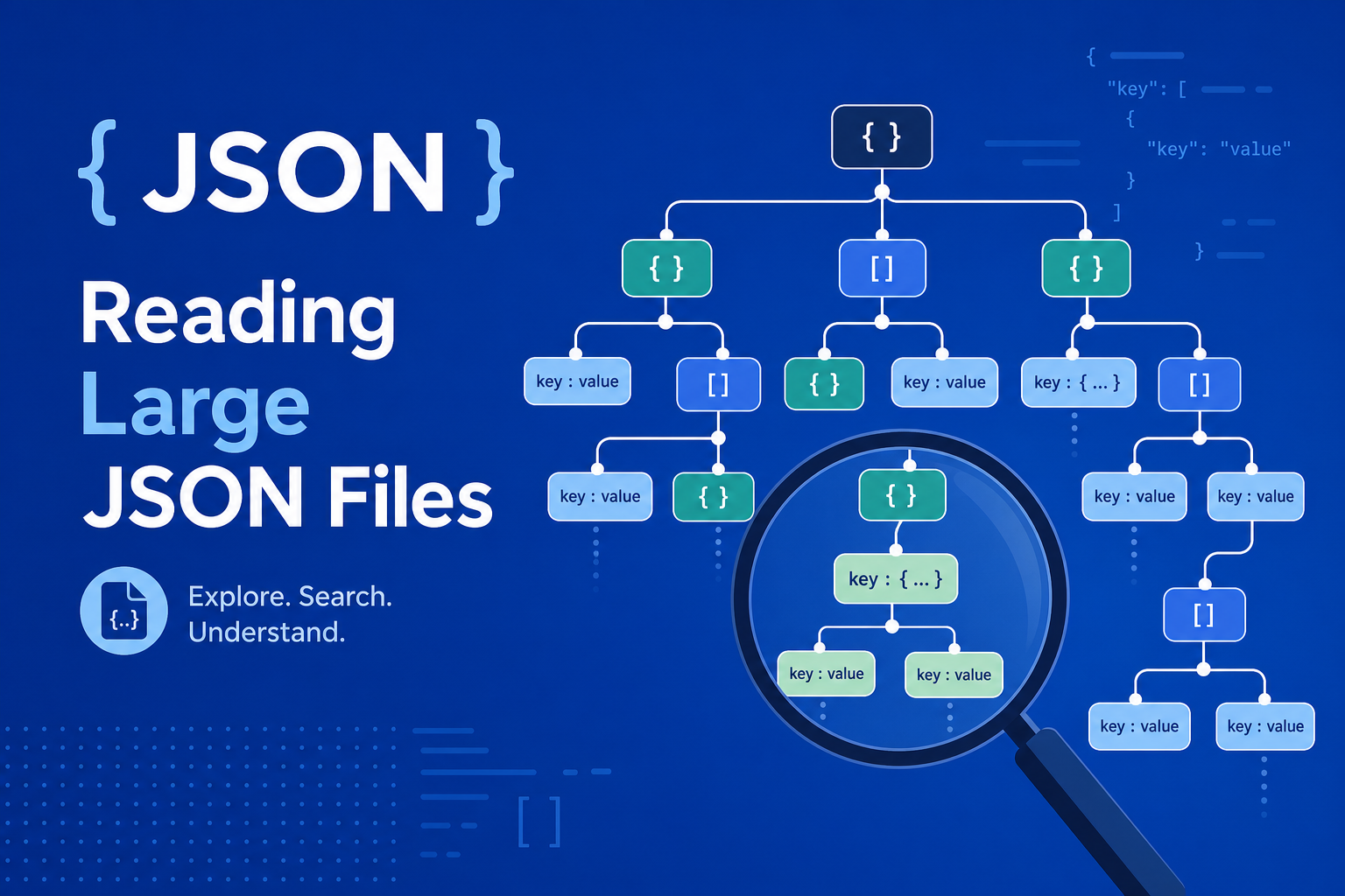 Large nested JSON tree structure being explored in a browser-based viewer