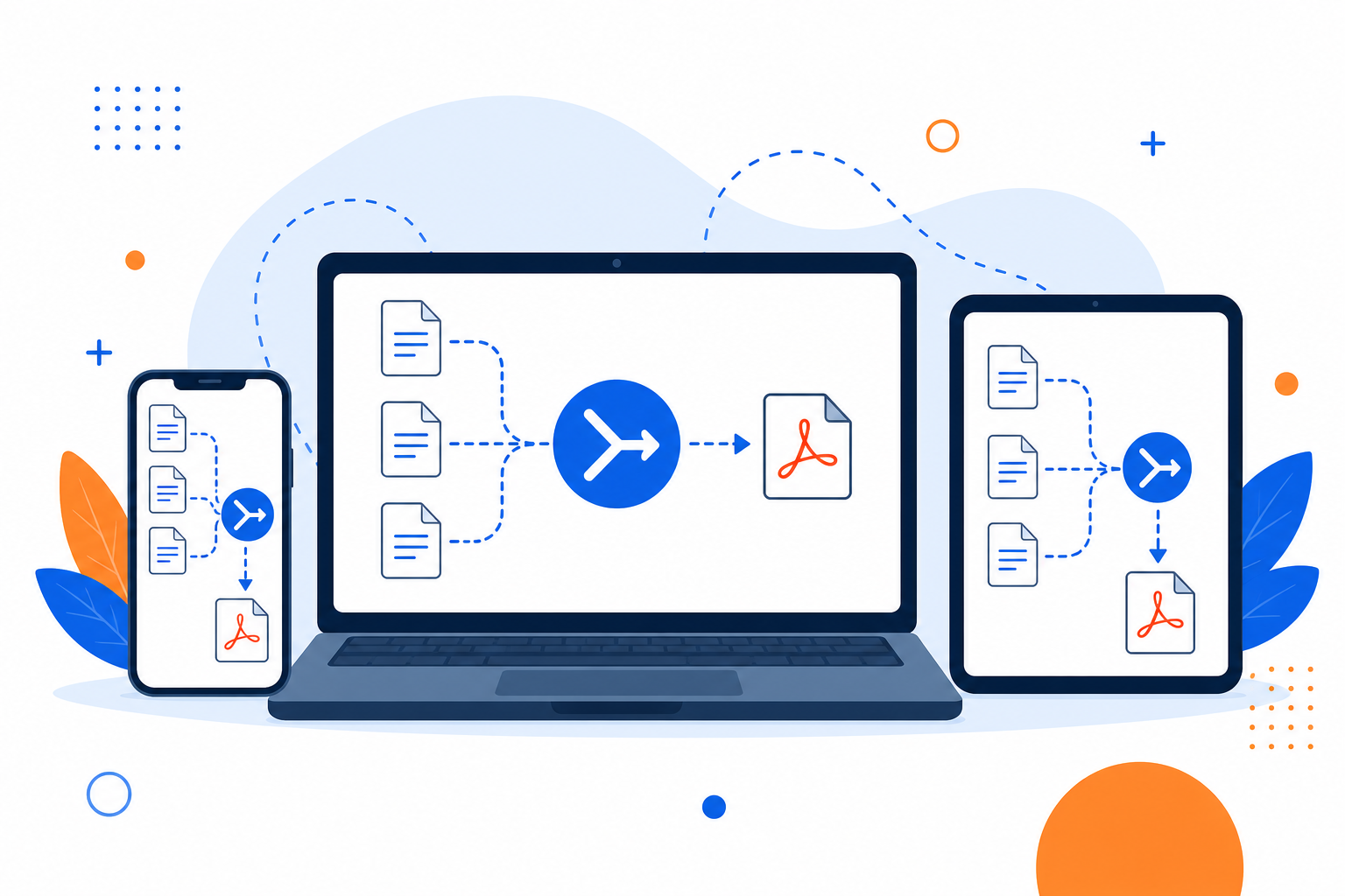 Multiple PDF documents being combined into one file with UseBoldTools