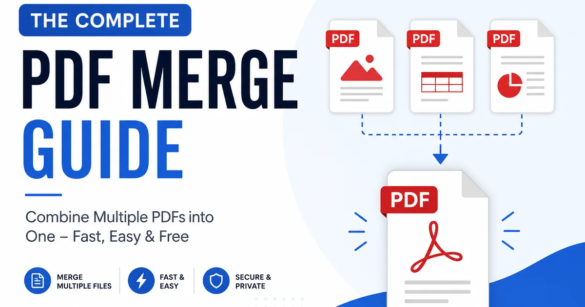 Illustration of multiple PDF documents merging into one file with UseBoldTools