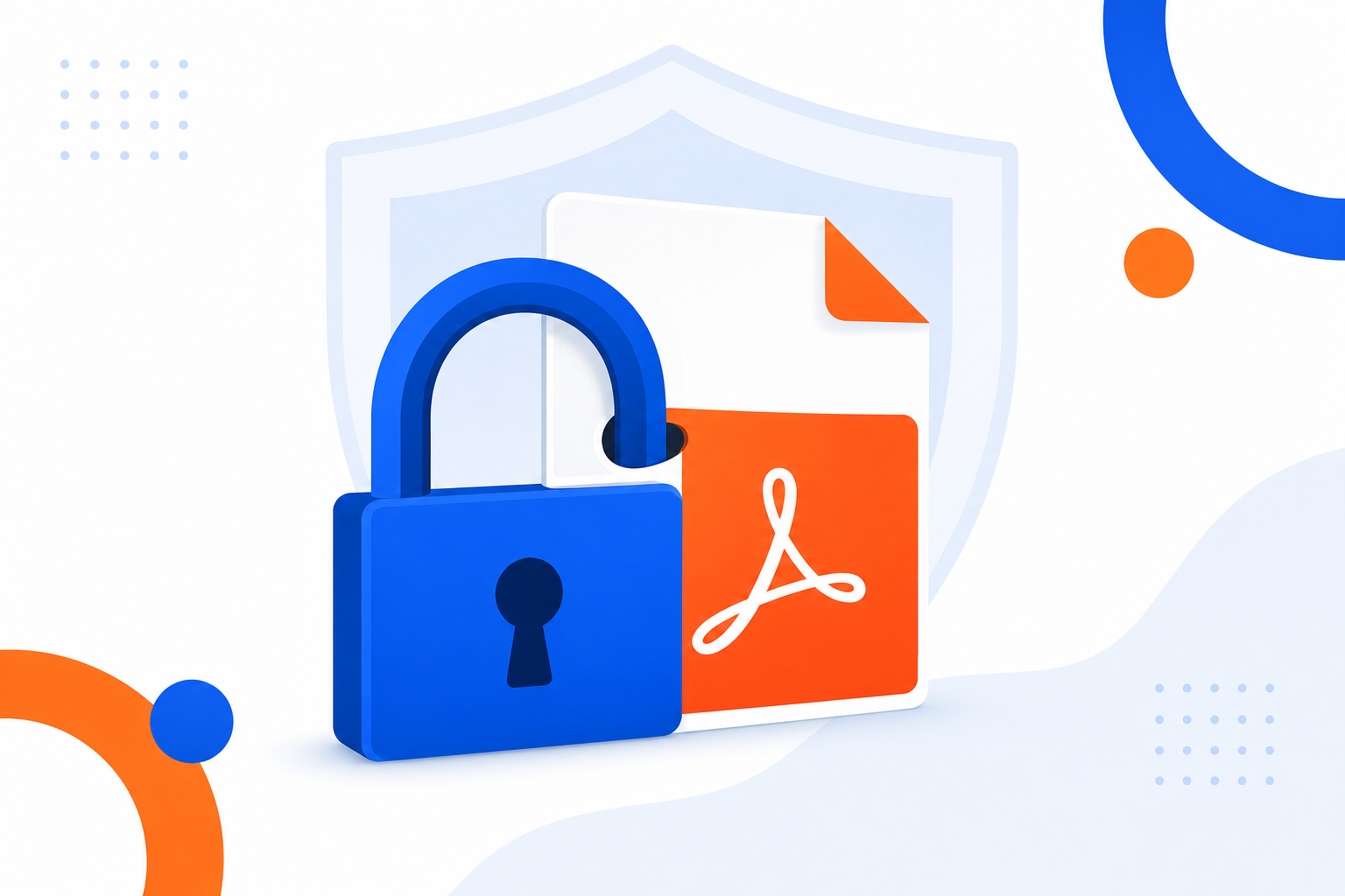 Shield protecting PDF documents for password-based security